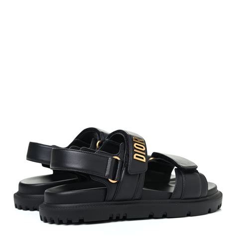 christian dior black sandals.